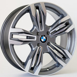 Rodas Bmw M6 Aro 17 (4x100) (jogo) + Bicos Cor Grafite Diamantado