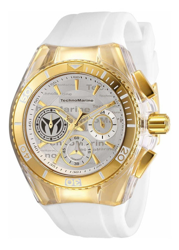 Reloj Mujer Technomarine Tm-118133 Cuarzo Pulso Blanco En