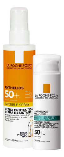 La Roche Posay Anthelios Combo Fps50 Spray + Oil Correct