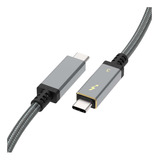 Cable Thunderbolt 3 Usb C Certificado / 100w 5a 40gbps /0.8m