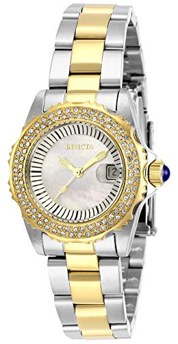 Reloj De Cuarzo Invicta Angel Para Mujer Con Set De Acero In