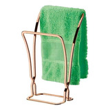 Porta Toalha De Rosto Lavabo Pia Banheiro Luxo Rosé Gold