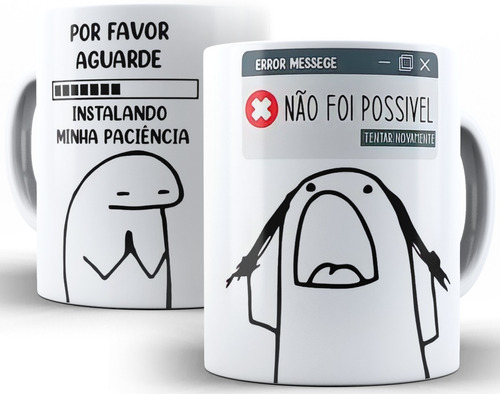 Caneca Paciência Flork Meme Mod10 325 Ml