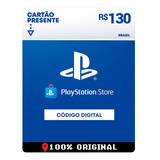 Cartão Card Playstation Store 130 Reais Psn Plus Ps4 Ps5 Br