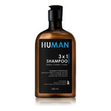 Shampoo 3x1 - Barba Corpo E Cabelo - Human 240ml