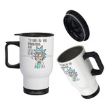 Mug Vaso Termico Viajero Para Carro Rick And Morty 02