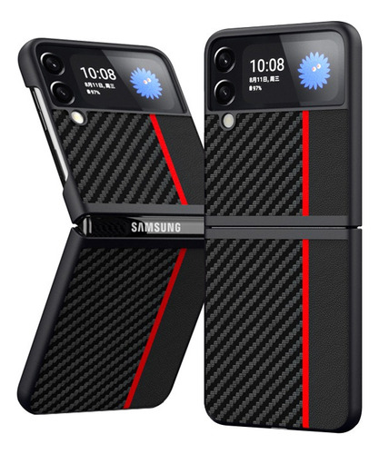 Funda Celulares Piel Fibra Para Samsung Galaxy Z Flip4 5g