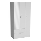 Closet Riverside Con Espejo 180x80x50 Rta Color Blanco