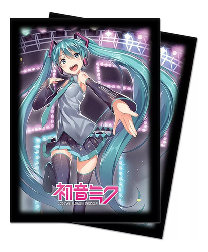 50 Protectores Ultra Pro Hatsune Miku Thank You Estandar