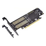 Placa Adaptador Pcie X16 A M2 Sata + M2 Nvme Ssd + Msata Ssd