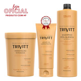 Kit Trivitt Mascara Hidratacao 1kg Com Leave-in E Shampoo 1l