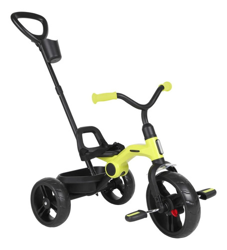 Triciclo Tecno Plegable Con Baston Color Amarillo