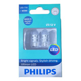 Lampara Philips T10 W5w Piojito Ultinon Led Blanco 6000k 0,6w 12v 63052 Nolin