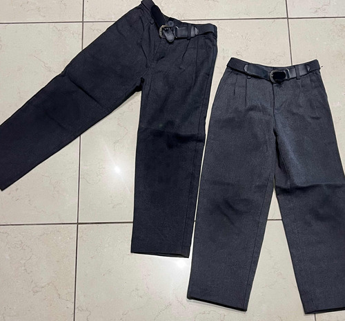 Combo 2 Pantalones Gris Colegial T. 6 Poco Uso