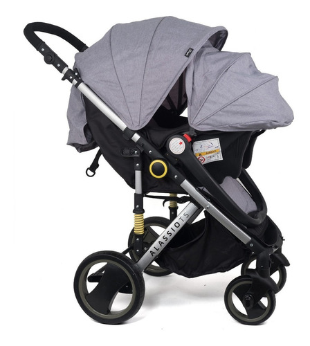 Cochecito De Paseo Belluno Baby Alassio Ts Gris Color Del Chasis Plateado