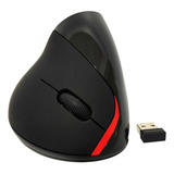 Mouse Vertical 5d Inalámbrico Ergonómico Recargable Negro 