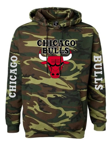 Sudadera Modelo Chicago Bulls Estampado En Vinil