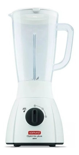 Licuadora Samurai Optimix Plus 2 L Blanca Con Vaso De Plástico 110v