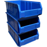 X6 Kit Gaveteros Plásticos Apilables Organizador 35x20x13cm