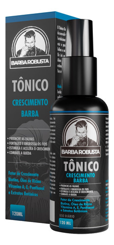 Tônico Para Crescimento De Barba E Preenchedor Falhas