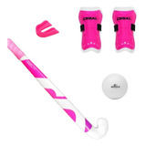 Set Kit De Hockey - Palo Canilleras Bocha Y Protector Bucal