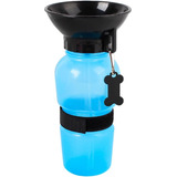  Botella Agua Portátil Perro Bebedero Paseo 500mldispensador