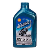 Aceite Semisintetico Shell Advance 4t Ax7 15w50 1l Moto