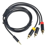 Cable Rca Dorado A 3.5 Mm Audio Y Video Para Xbox 360 Slim E