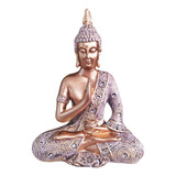 Estatua Buda Tibetano Hindu Sidarta Jarro Dourado Decoração