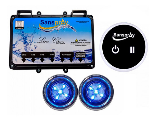 2 Led Iluminação Banheira Cromoterapia Spa Sanspray