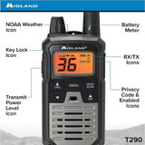 Midland T290x6vp4 X-talker Gmrs Long Range Walkie Talkie - R