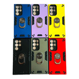 Carcasa Para Samsung S22 Ultra Anti Golpes Anillo Colores