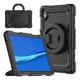 Funda Negra Con Asa Y Soporte Para Lenovo M10 Fhd Plus 2nd D