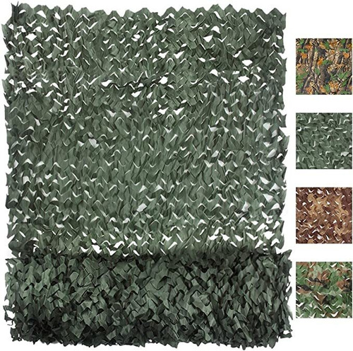 Red De Camuflaje Para Camping Verde Oscuro (1.5m X 5m)