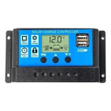 Regulador De Carga Panel Solar 40a 12v 24v Display Usb Pwm