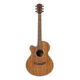 Guitarra Electroacústica Bamboo Ga40 Koa Zurda Con Funda
