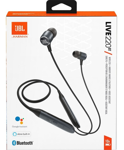 Audifonos Jbl Live 220bt Negro Neckband Inalambricos