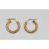 Hermosas Candongas Entorchadas Oro 18k