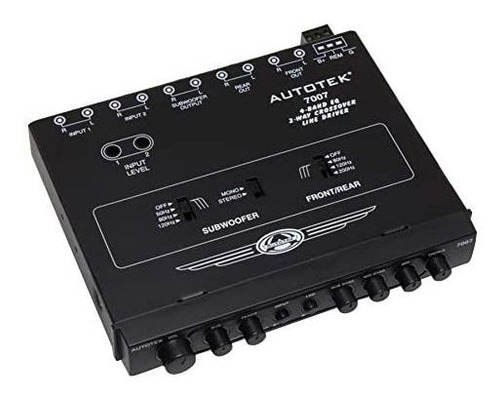 Autotek  half-din 4-band 2 vías Equalizer/crossover