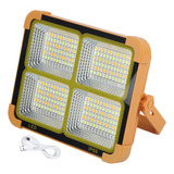 Luz De Trabajo Solar Led Recargable, 4 Modos, 1000 W, Resist