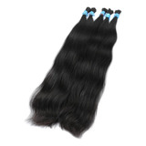 Cabelo Humano Liso Natural 75cm - 50g Imediato Cor Castanho