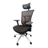 Silla Oficina Ergonómica Ajustable Presidente Osaka Color Gris Material Del Tapizado Mesh