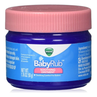 Vicks Babyrub Ungüento Calmante Para Pecho, Cuello Y Espalda