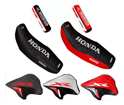 Combo Kit Funda Asiento Xr 190 L + Cubre Tanque + Pad Fmx 