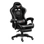 Silla Gamer Vidita Gx2000 Ergonómica Presidencial Reclinable Negra Con Reposapiés Videojuego Pc Profesional