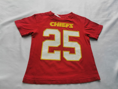 Playera Algodón Nfl Jefes Kansas City Chiefs 5-6 Años Niños 