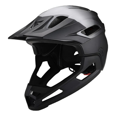 Casco Integral Mtb Tuomo Con Mentonera Desmontable Negro 58-61cm Ventilación G