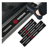 Accesorios Nissan Sticker Protector Puertas Fibra Carbono 