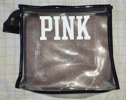 Victoria Secret, Sobre Neceser Pink Transparente.  Oferta 