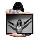 Lindo Quadro Bettie Page Decoração Bdsm Shibari 32x44cm